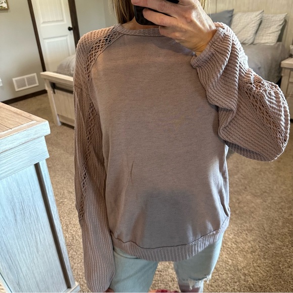 Knox Rose Lilac Purple Long Sleeve Blouse Size Medium - Picture 2 of 11